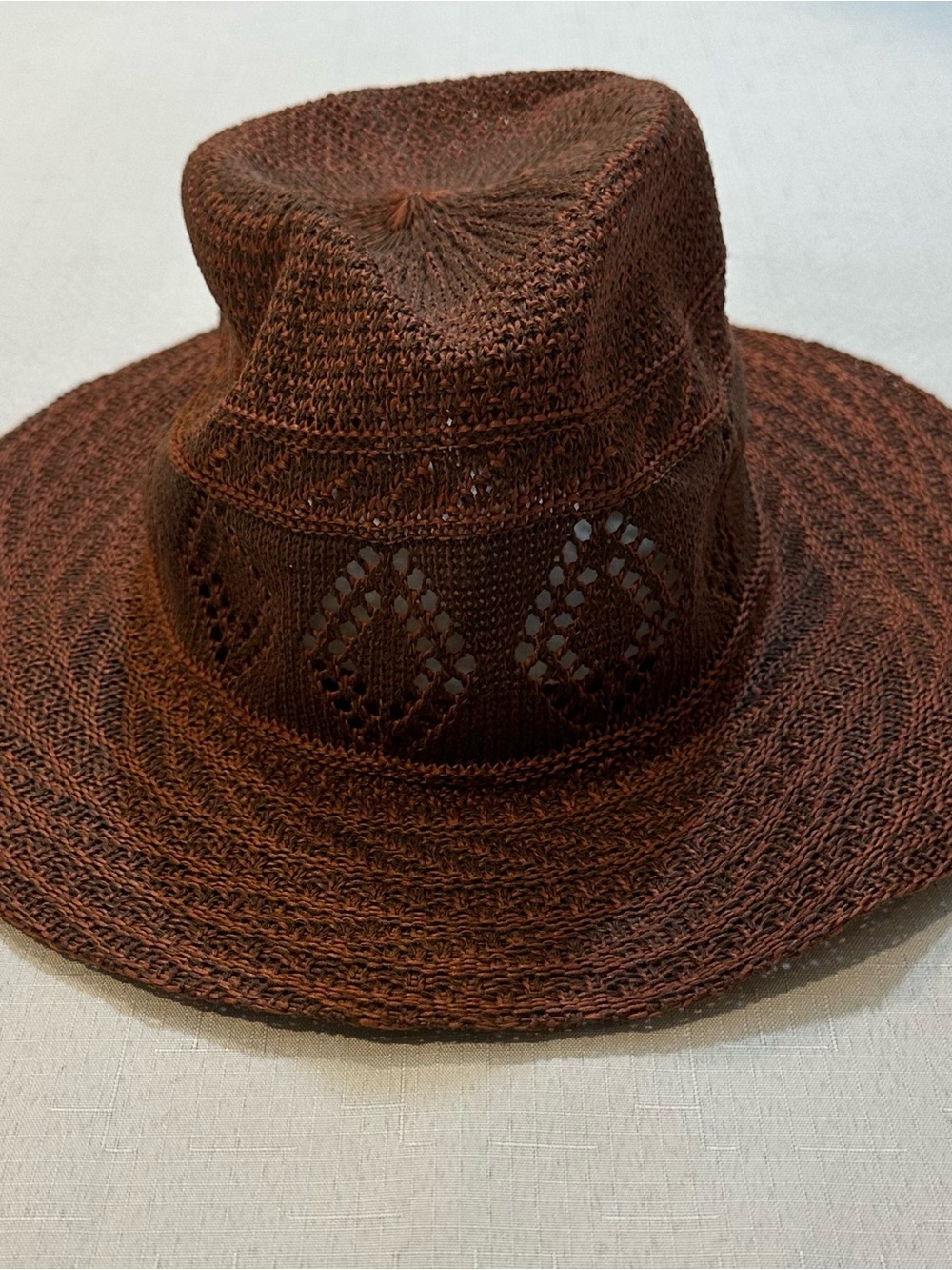 Francesca’s Brown Wide Brim Sun Hat NWT
